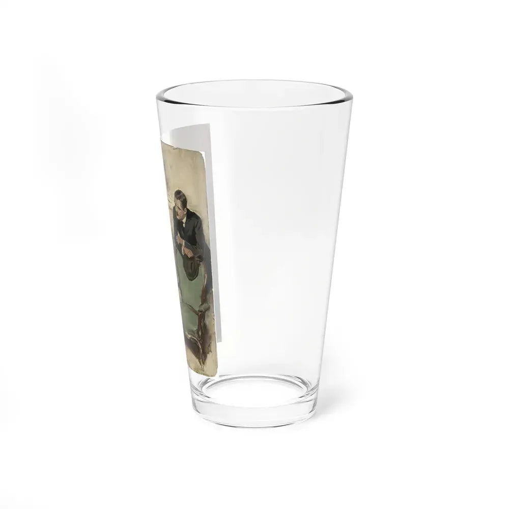 A Family in Distress, Hearst Magazine illustration (Magazine Illustration) Pint Glass 16oz - Go Mug Yourself