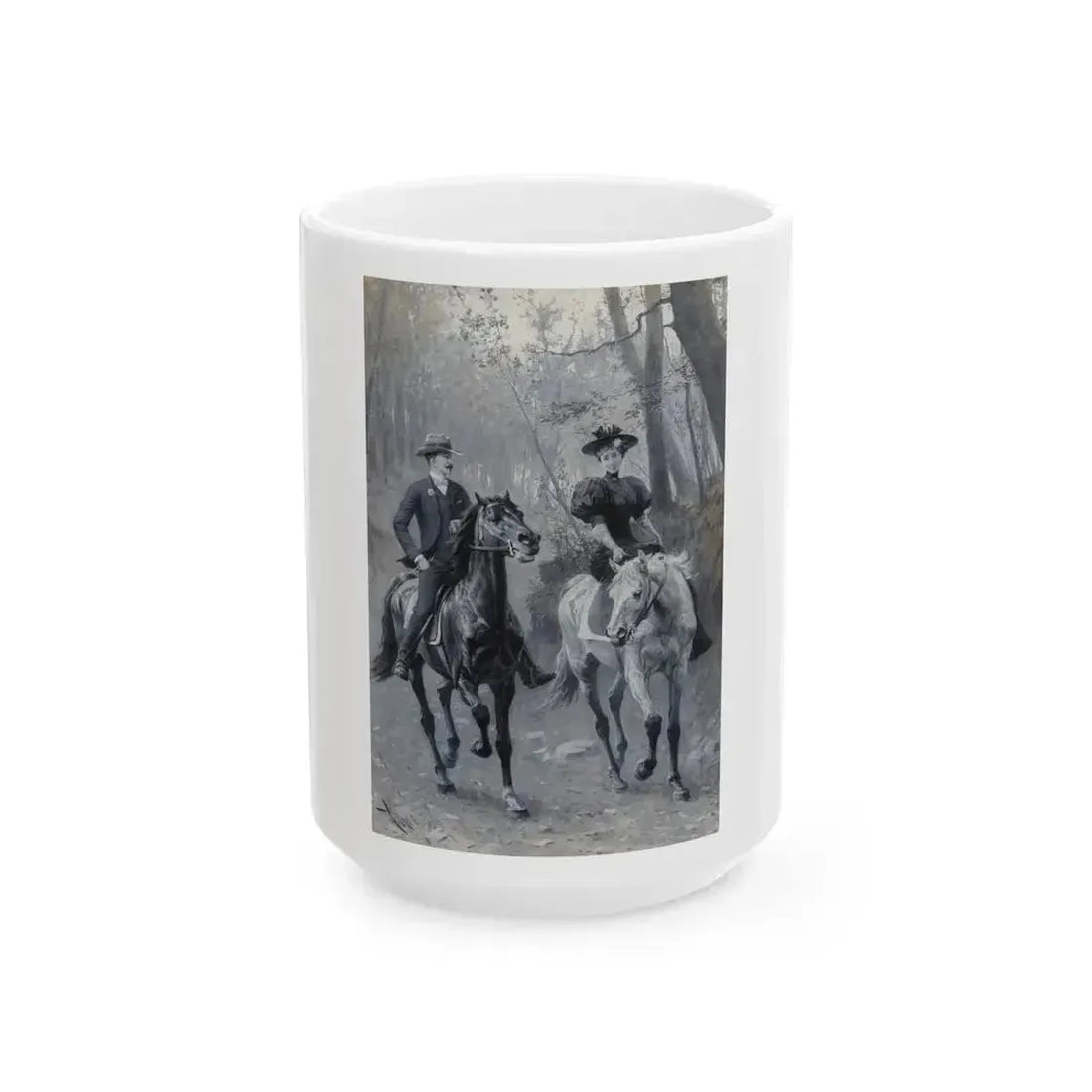 A Family Reunion in Virginia, circa 1895 - White Coffee Mug 15oz - Go Mug Yourself