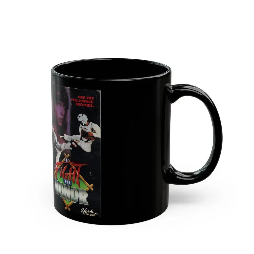 A FIGHT FOR HONOR (VHS COVER) - Black Coffee Mug - Go Mug Yourself