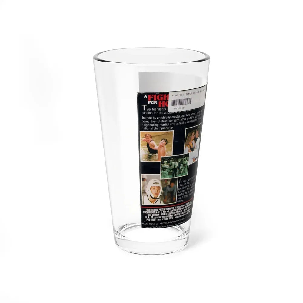 A FIGHT FOR HONOR (VHS COVER) Pint Glass 16oz - Go Mug Yourself