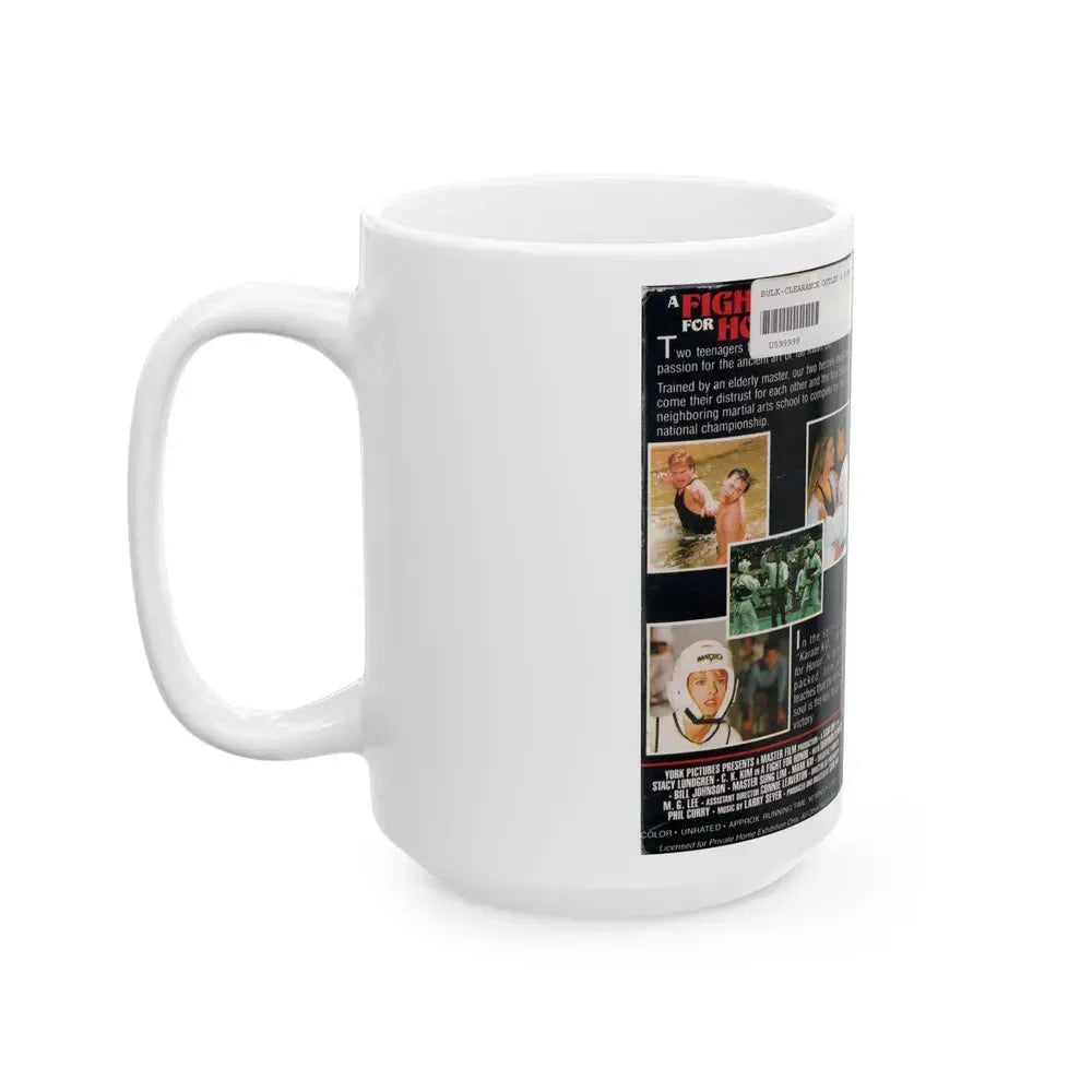 A FIGHT FOR HONOR (VHS COVER) - White Coffee Mug - Go Mug Yourself