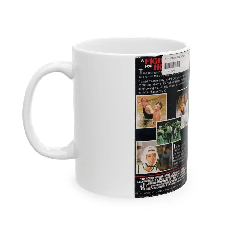 A FIGHT FOR HONOR (VHS COVER) - White Coffee Mug - Go Mug Yourself