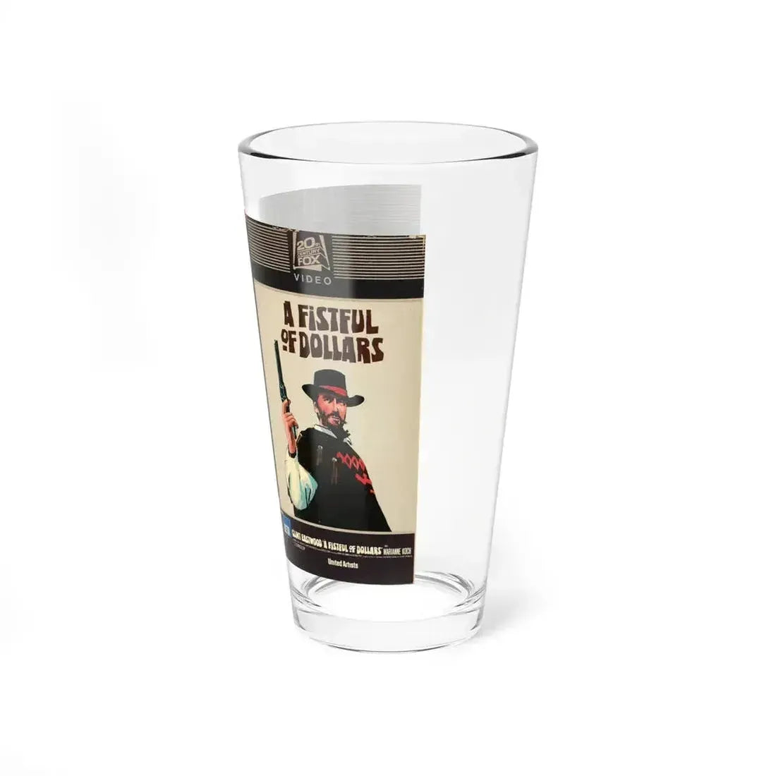 A FISTFUL OF DOLLARS (VHS COVER) Pint Glass 16oz - Go Mug Yourself