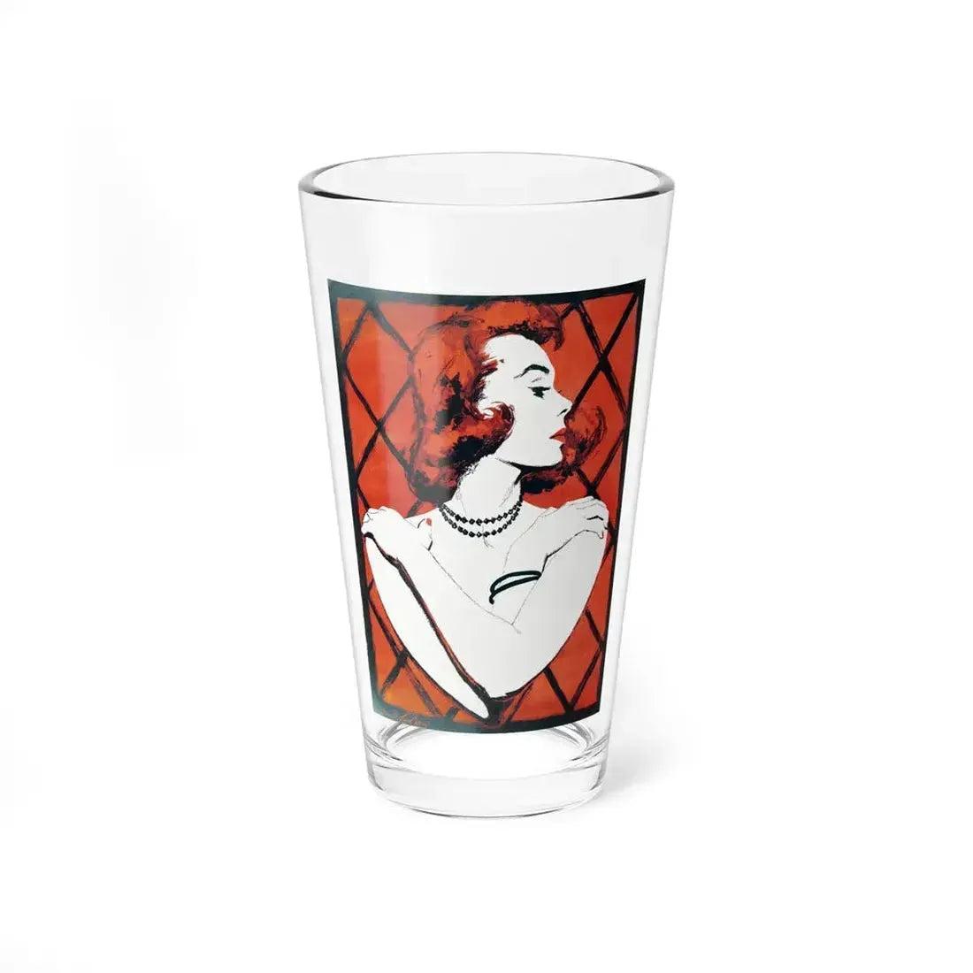 A Flame in the Wind, Woman's Day, March 1956 (Magazine Illustration) Pint Glass 16oz 16oz - Go Mug Yourself