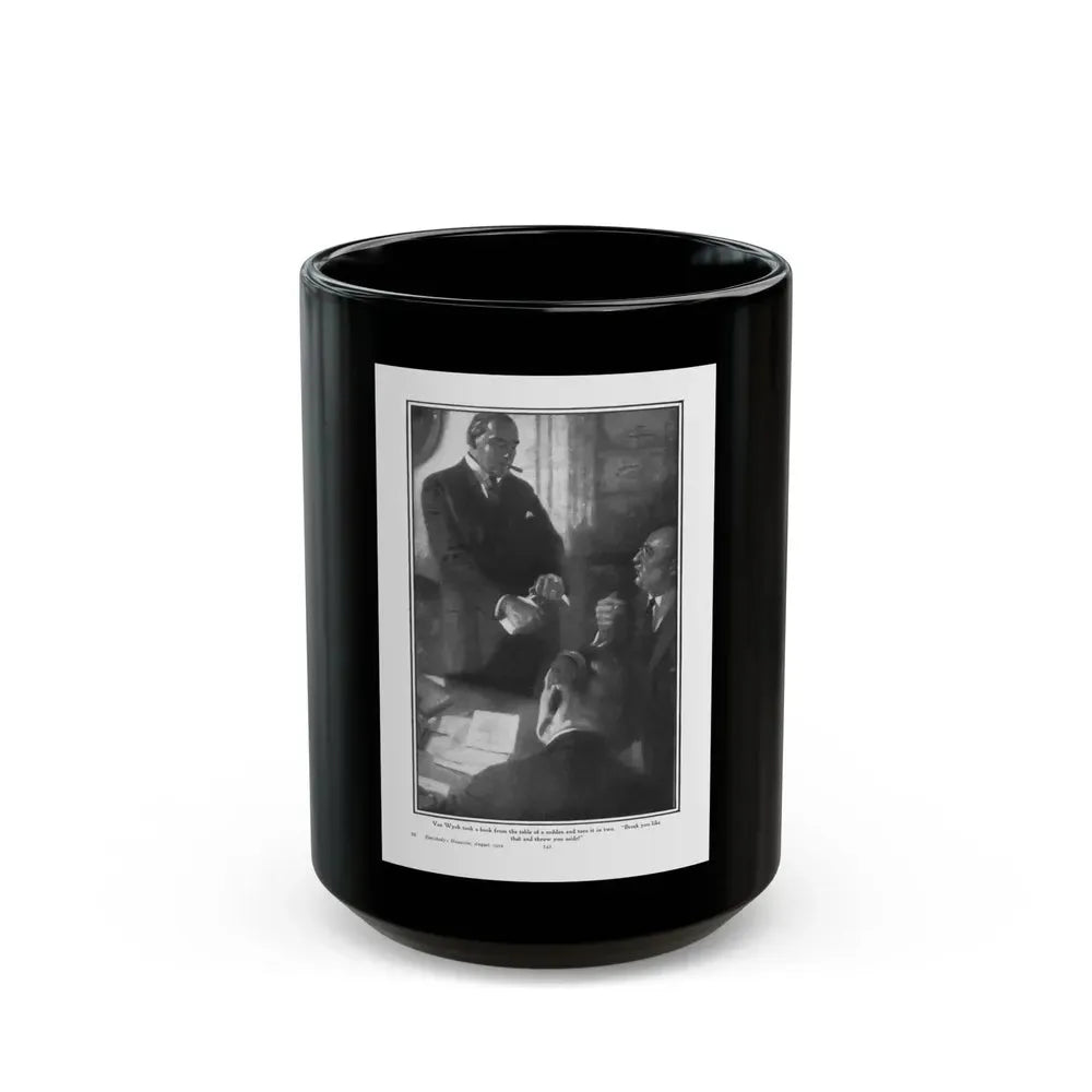 A Flash of Gold (1), Everybody's Magazine, August 1922 - Black Coffee Mug 15oz - Go Mug Yourself