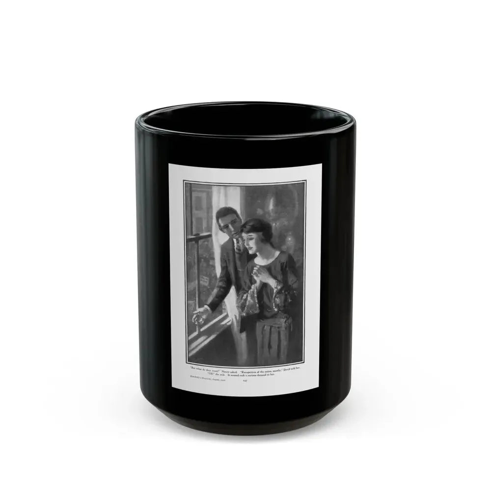 A Flash of Gold (2), Everybody's Magazine, August 1922 - Black Coffee Mug 15oz - Go Mug Yourself