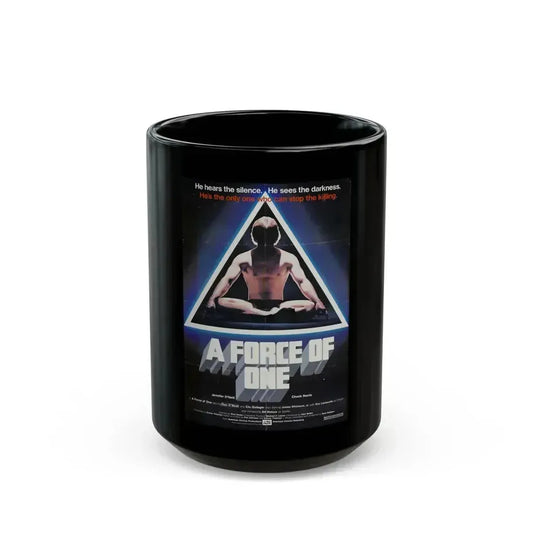 A FORCE OF ONE 1979 Movie Poster - Black Coffee Mug 15oz - Go Mug Yourself