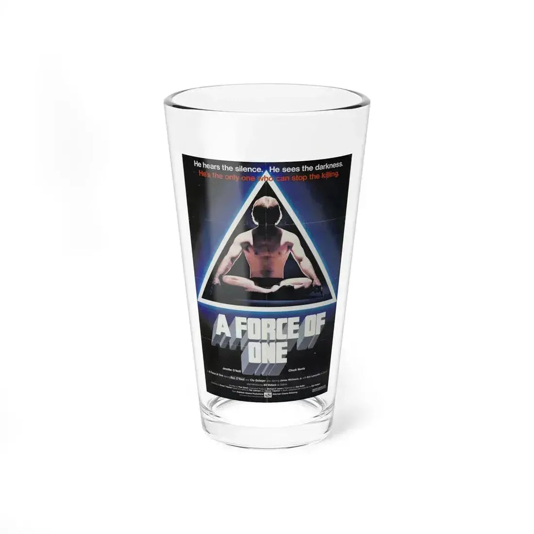 A FORCE OF ONE 1979 Movie Poster - Pint Glass 16oz 16oz - Go Mug Yourself