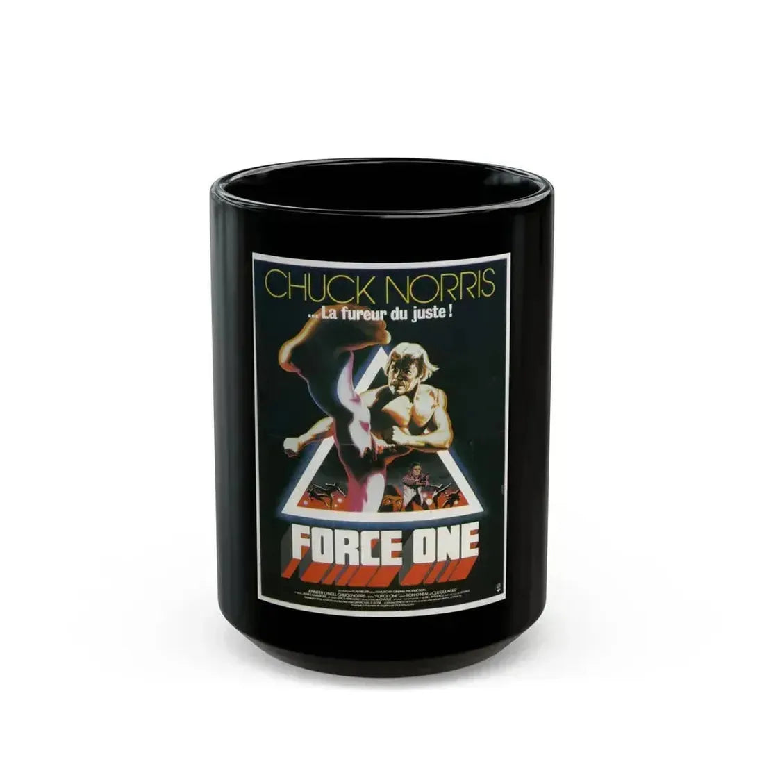 A FORCE OF ONE (FRENCH) 1979 Movie Poster - Black Coffee Mug 15oz - Go Mug Yourself