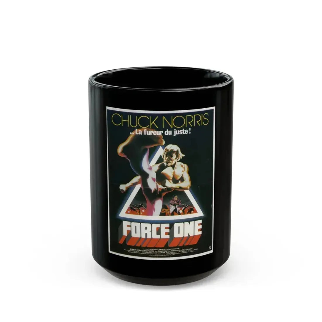 A FORCE OF ONE (FRENCH) 1979 Movie Poster - Black Coffee Mug - Go Mug Yourself