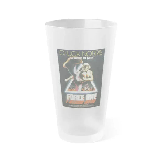 A FORCE OF ONE (FRENCH) 1979 Movie Poster - Frosted Pint Glass 16oz 16oz Frosted - Go Mug Yourself