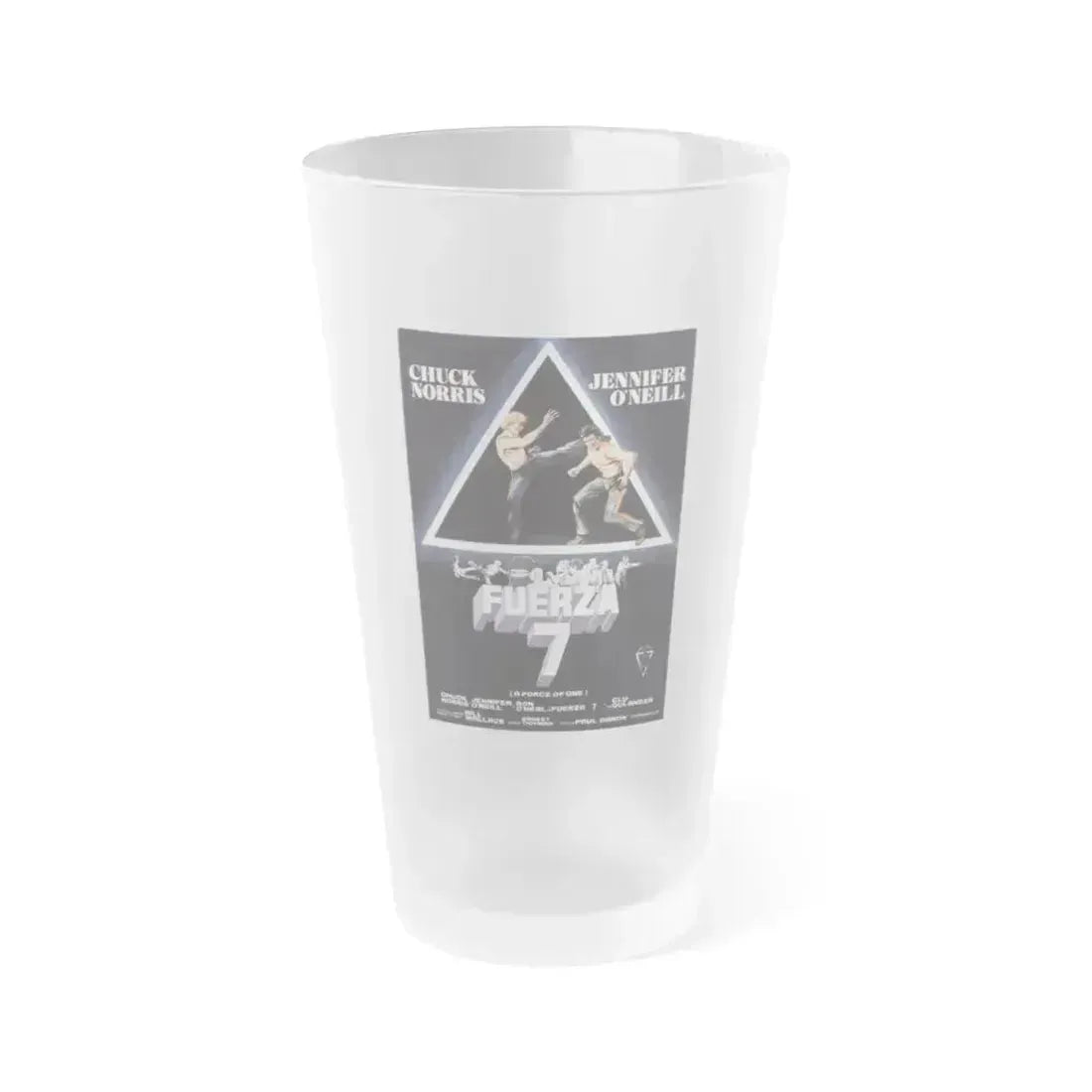 A FORCE OF ONE (ITALIAN) 1979 Movie Poster - Frosted Pint Glass 16oz 16oz Frosted - Go Mug Yourself