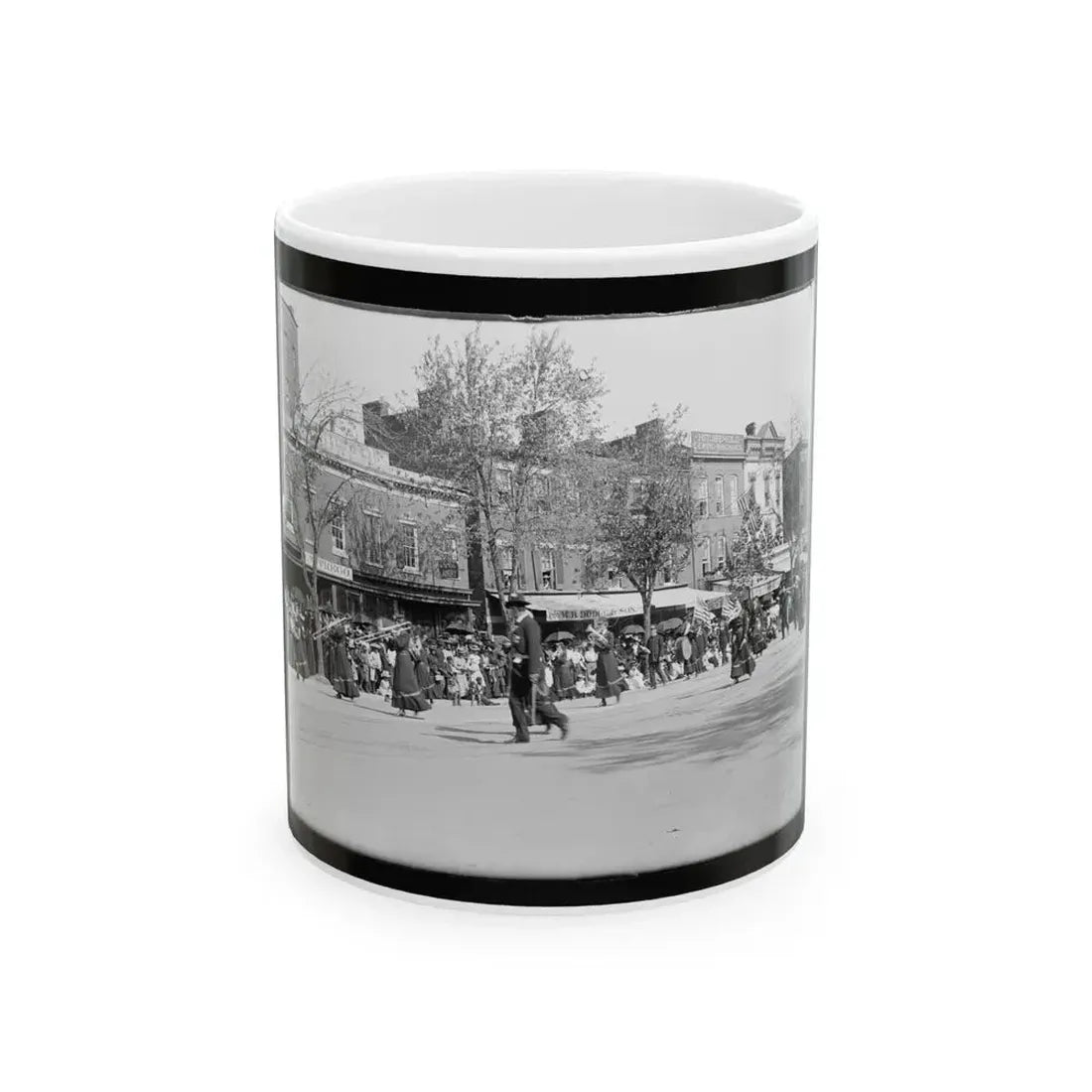 A Full Brass Band Composed Of Women, Heading One Of The Posts From The Dept. Of Pa. (U.S. Civil War) White Coffee Mug 11oz - Go Mug Yourself