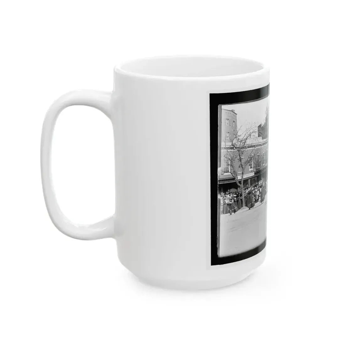 A Full Brass Band Composed Of Women, Heading One Of The Posts From The Dept. Of Pa. (U.S. Civil War) White Coffee Mug - Go Mug Yourself