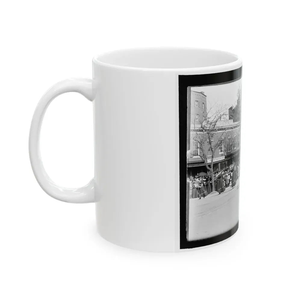 A Full Brass Band Composed Of Women, Heading One Of The Posts From The Dept. Of Pa. (U.S. Civil War) White Coffee Mug - Go Mug Yourself