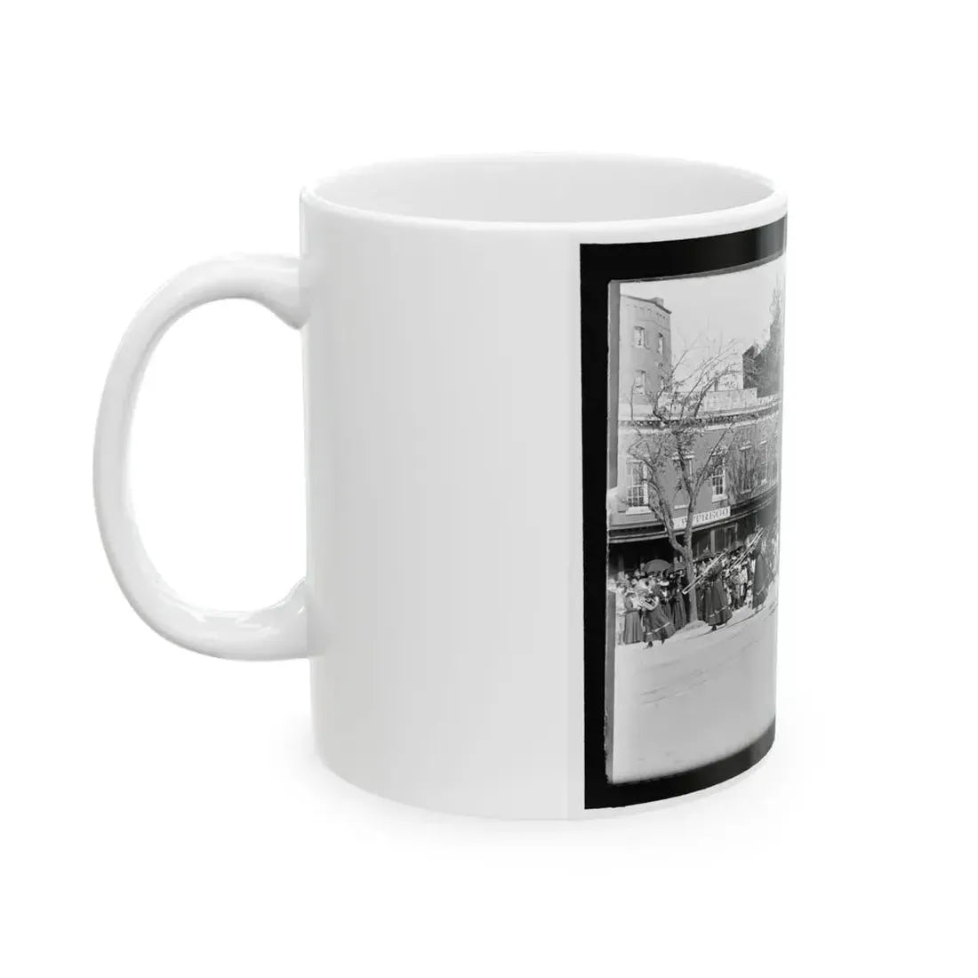 A Full Brass Band Composed Of Women, Heading One Of The Posts From The Dept. Of Pa. (U.S. Civil War) White Coffee Mug - Go Mug Yourself