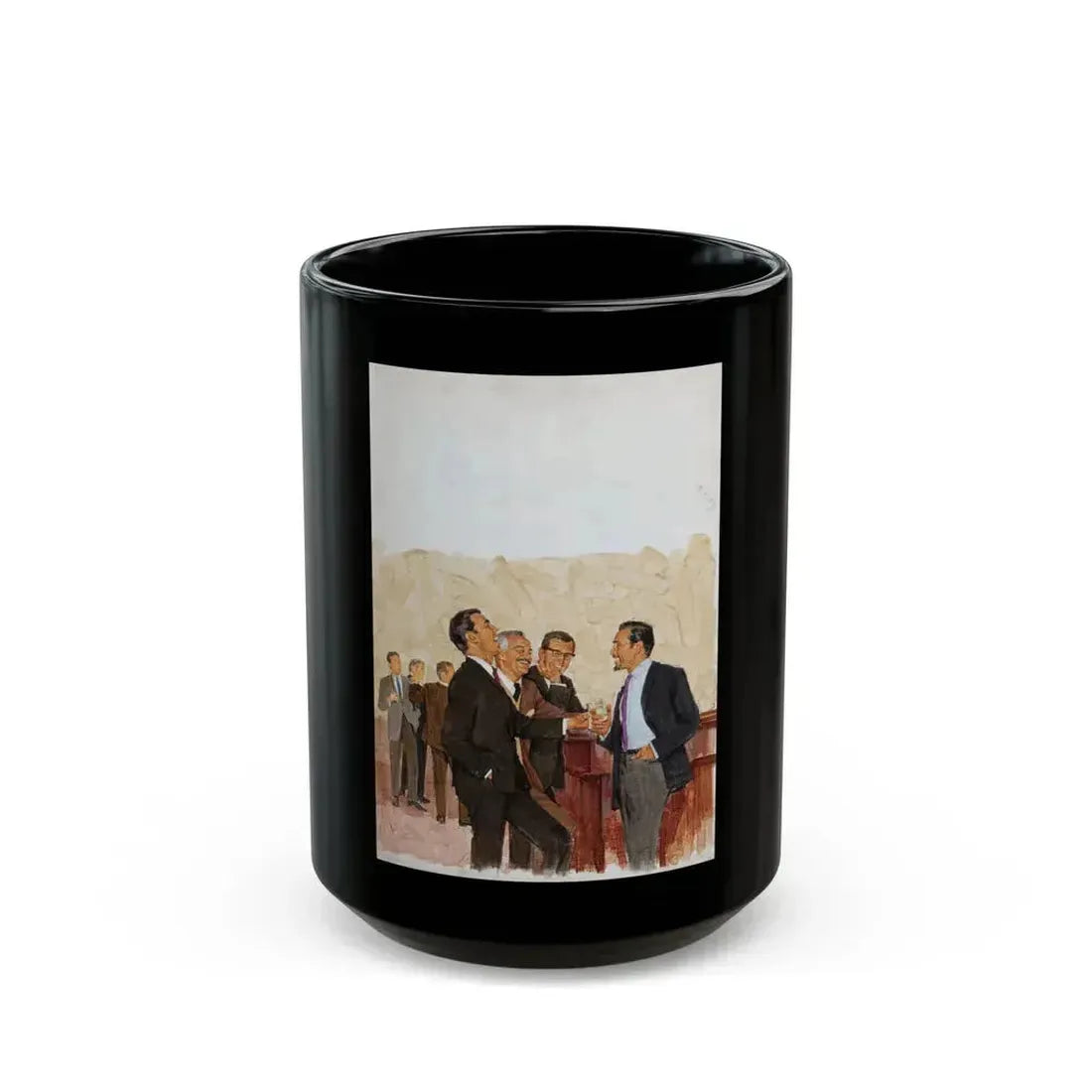 A Funny Conversation - Black Coffee Mug 15oz - Go Mug Yourself
