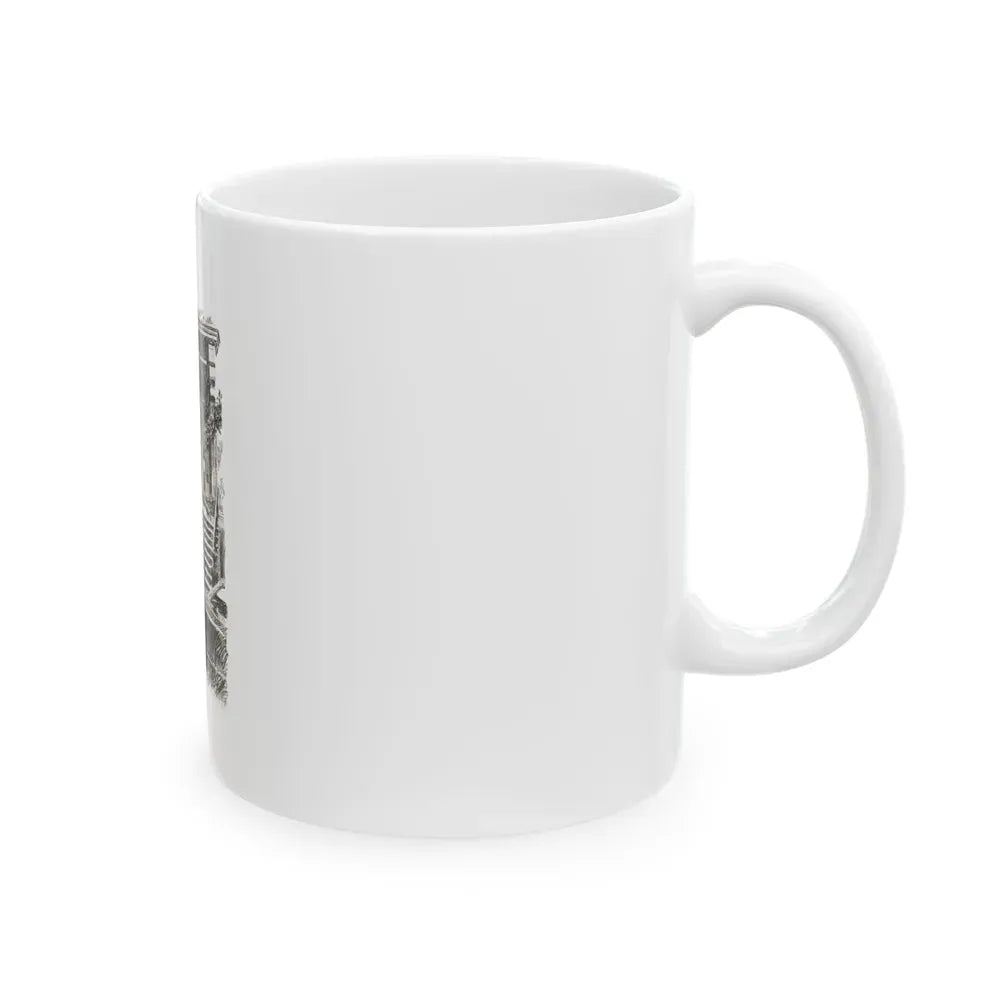 A Game Men Play Illustration - White Coffee Mug - Go Mug Yourself