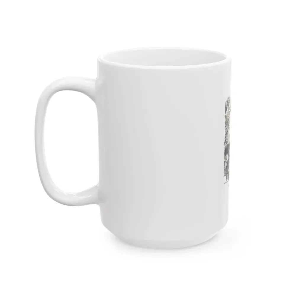 A Game Men Play Illustration - White Coffee Mug - Go Mug Yourself