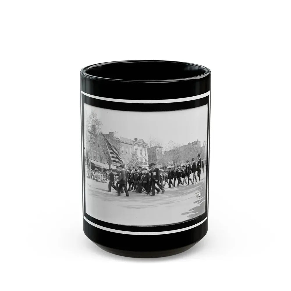 A G.A.R. Post In The Great Parade (U.S. Civil War) Black Coffee Mug 15oz - Go Mug Yourself