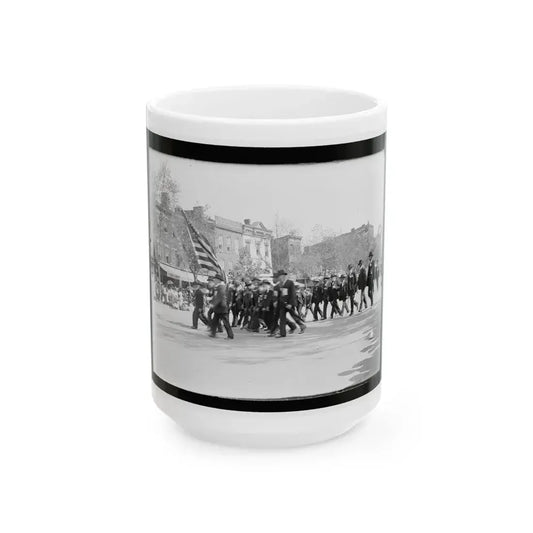 A G.A.R. Post In The Great Parade (U.S. Civil War) White Coffee Mug 15oz - Go Mug Yourself
