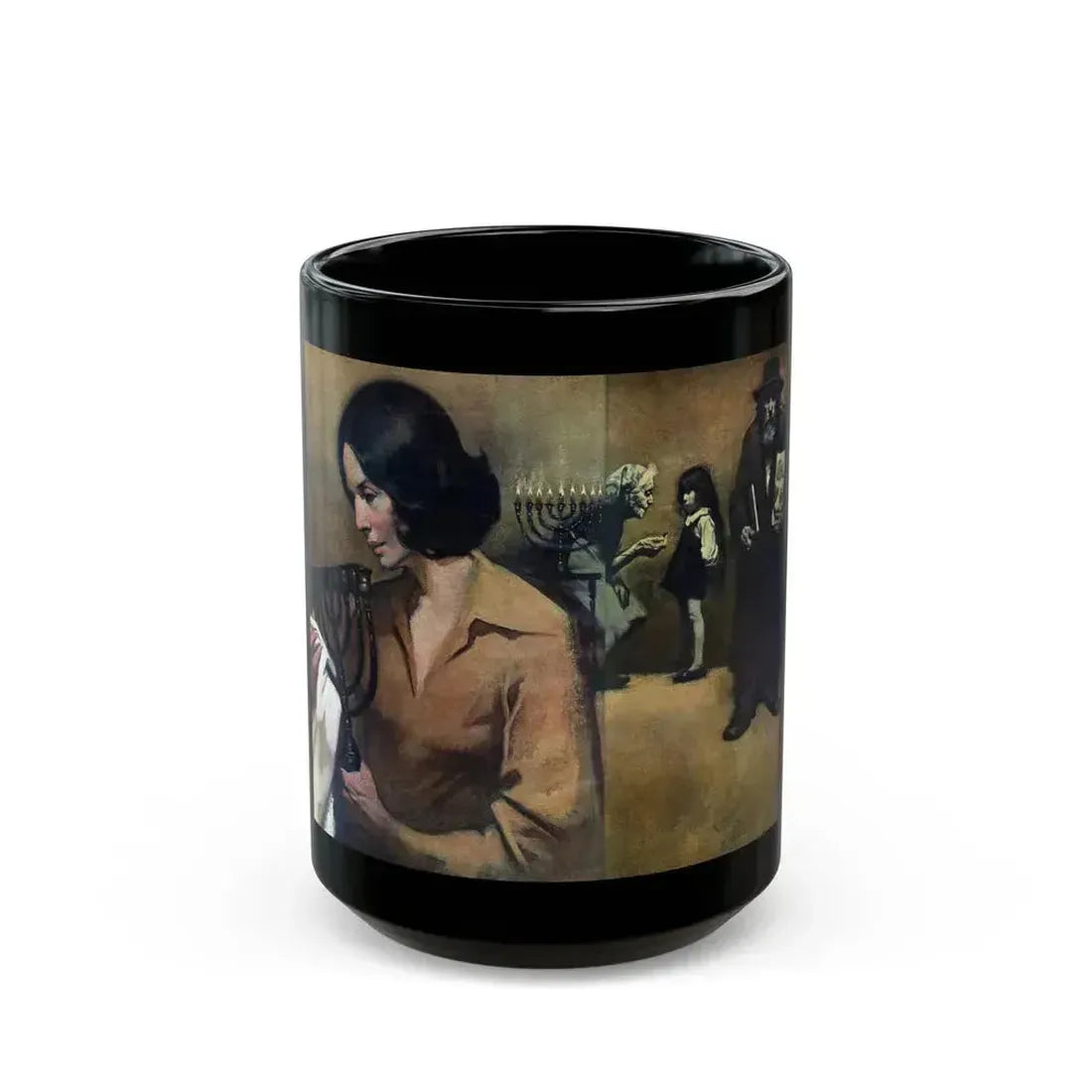 A Gift of Light, McCalls magazine, December 1975 - Black Coffee Mug 15oz - Go Mug Yourself