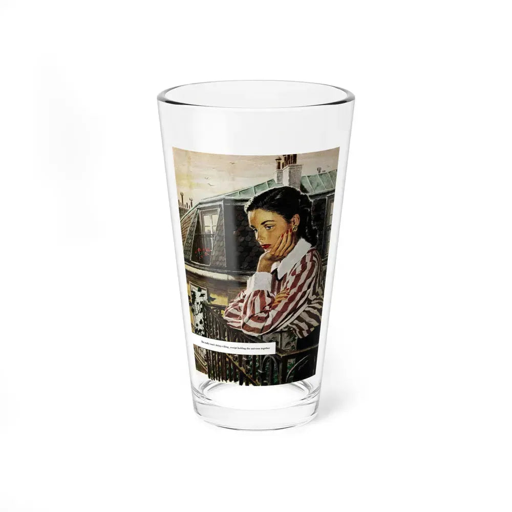 A Girl I Knew, Good Housekeeping, February 1948 (Magazine Illustration) Pint Glass 16oz 16oz - Go Mug Yourself
