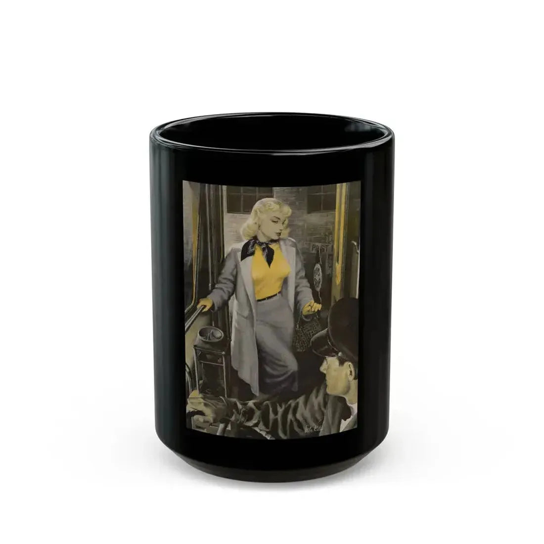 A Girl Like That, Argosy Magazine, August 1950 - Black Coffee Mug 15oz - Go Mug Yourself