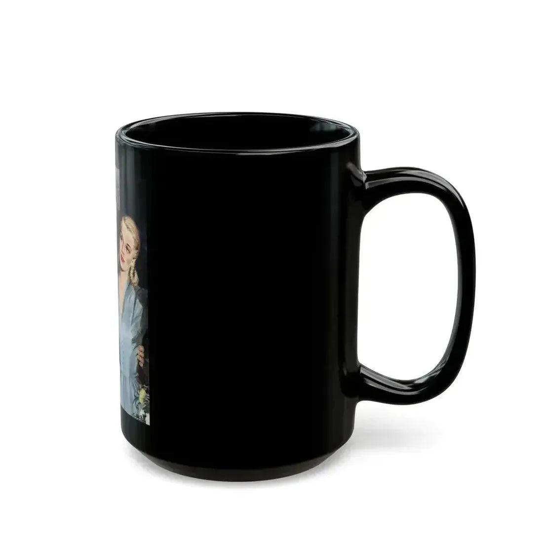 A Girl Named Joy (1), The American Magazine Illustration, April 1948 - Black Coffee Mug - Go Mug Yourself