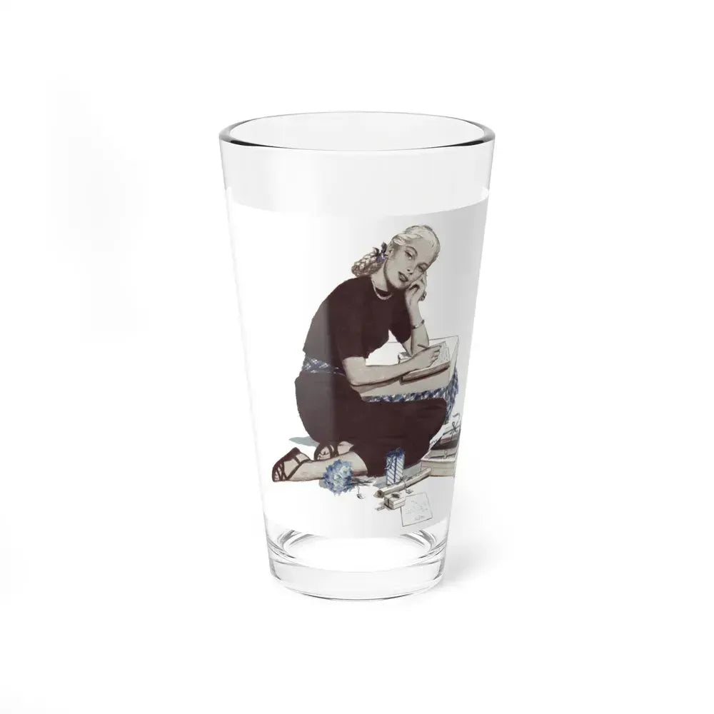 A Girl Named Joy (2), The American Magazine Illustration, April 1948 (Magazine Illustration) Pint Glass 16oz 16oz - Go Mug Yourself