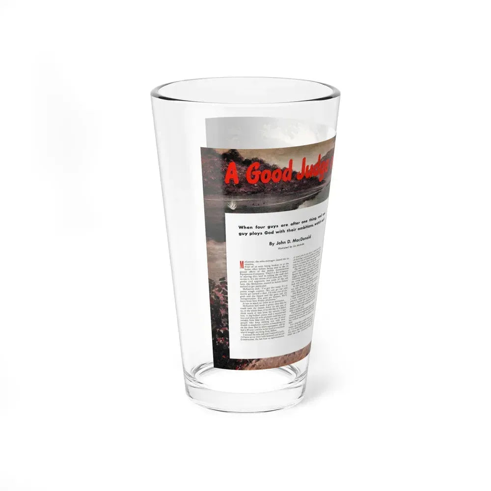 A Good Judge of Men, Cavalier, March 1953 (Magazine Illustration) Pint Glass 16oz - Go Mug Yourself