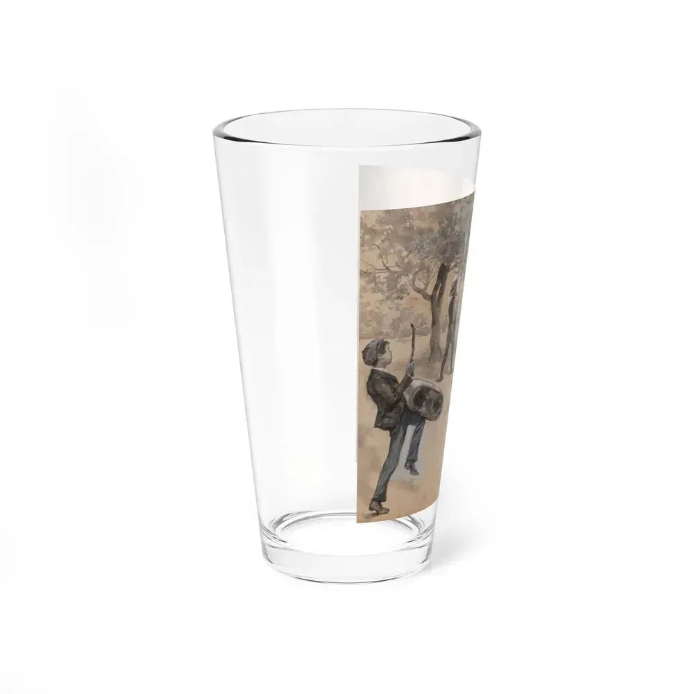 A Great Deal of Noise (Magazine Illustration) Pint Glass 16oz - Go Mug Yourself