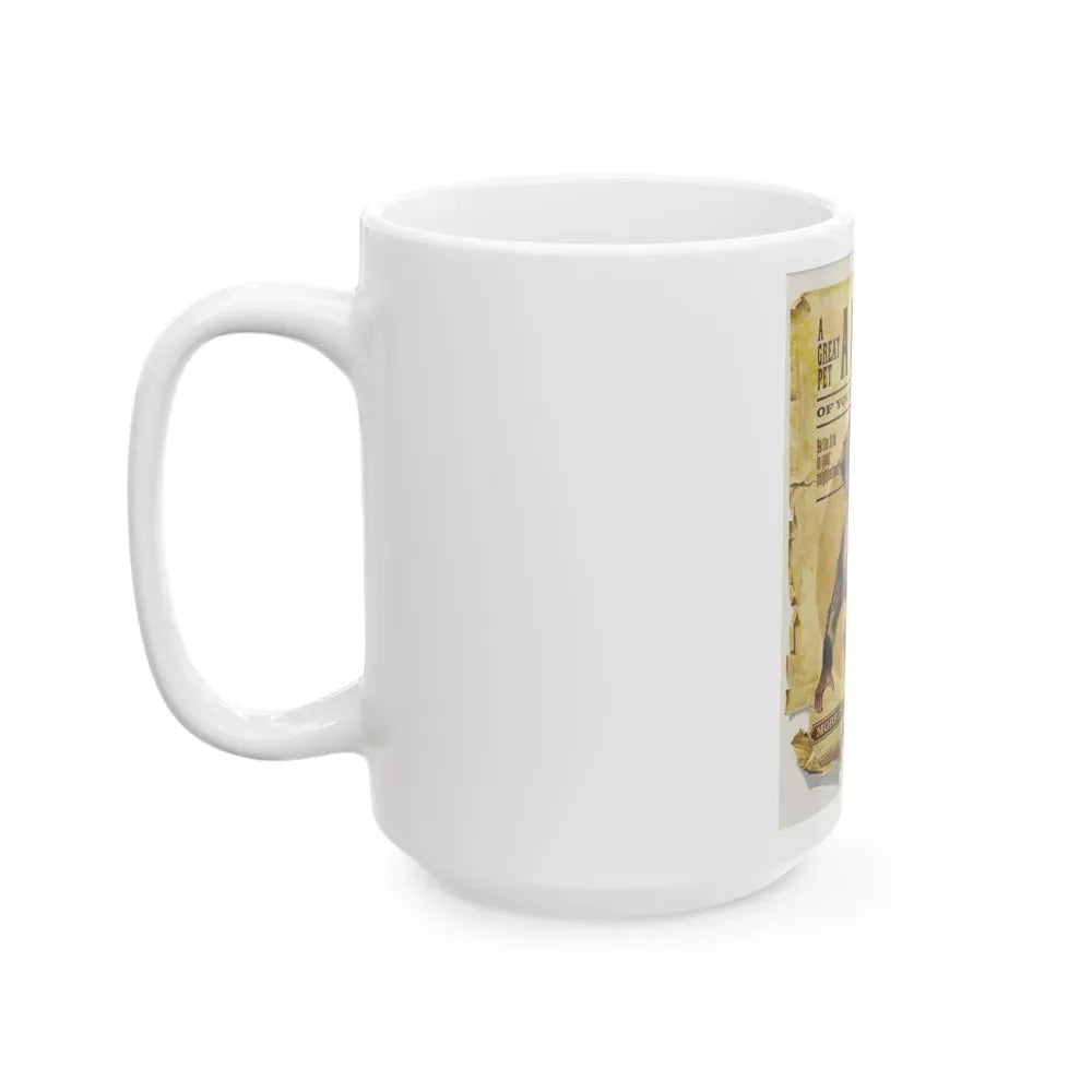 A Great Pet Monkey of Your Very Own, Saturday Evening Post illustrations - White Coffee Mug - Go Mug Yourself