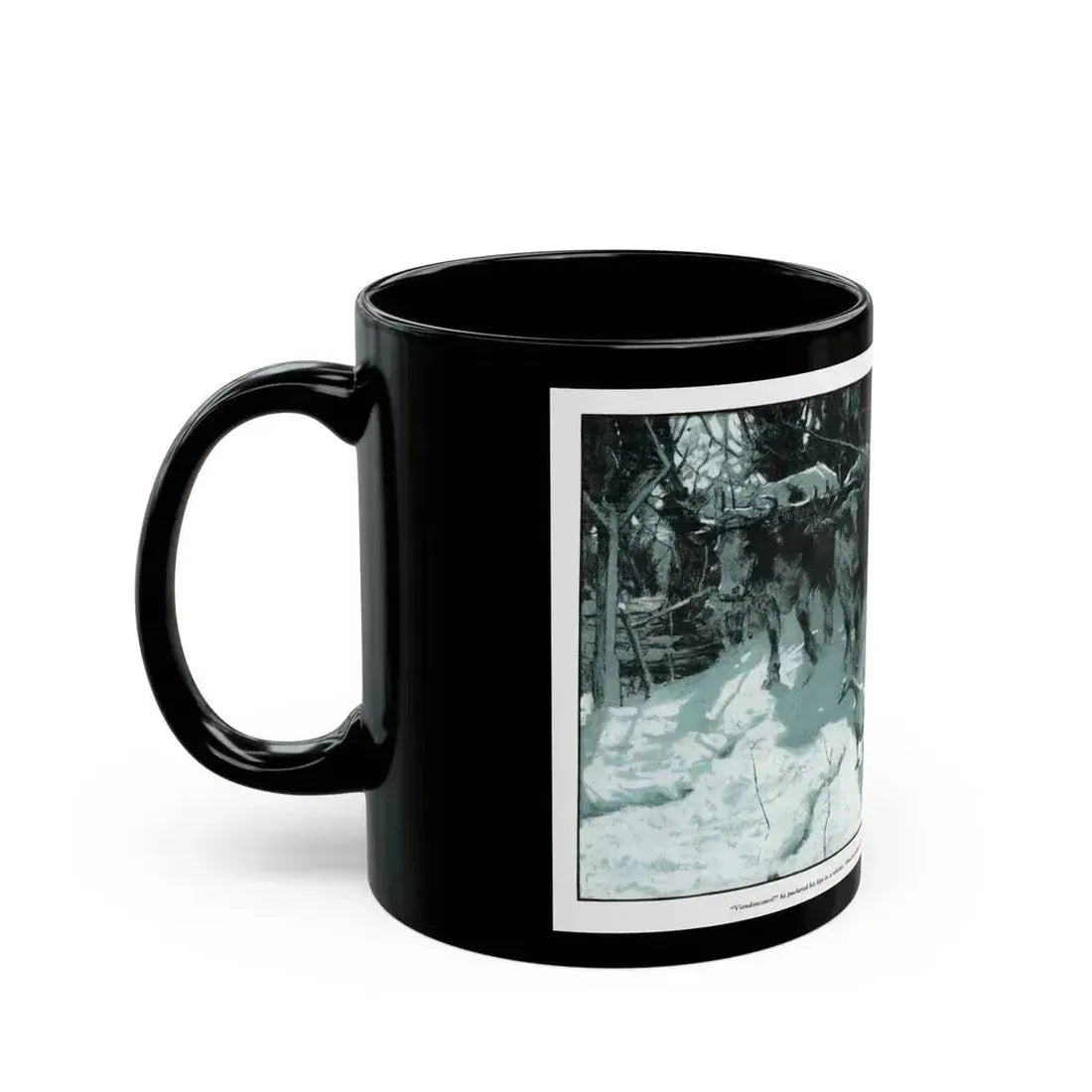 A Great Rushing of Wings (2), McCalls, December 1924 - Black Coffee Mug - Go Mug Yourself