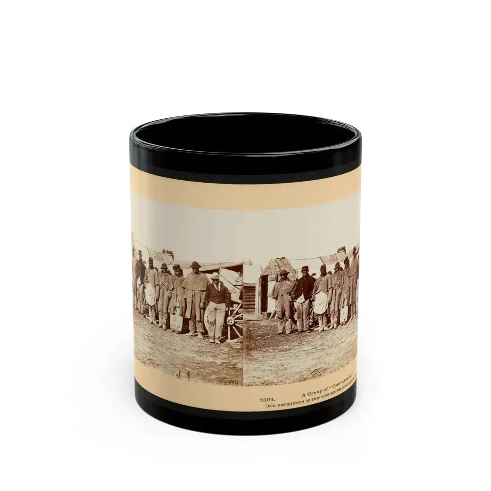 A Group Of Contrabands 001 (U.S. Civil War) Black Coffee Mug 11oz - Go Mug Yourself