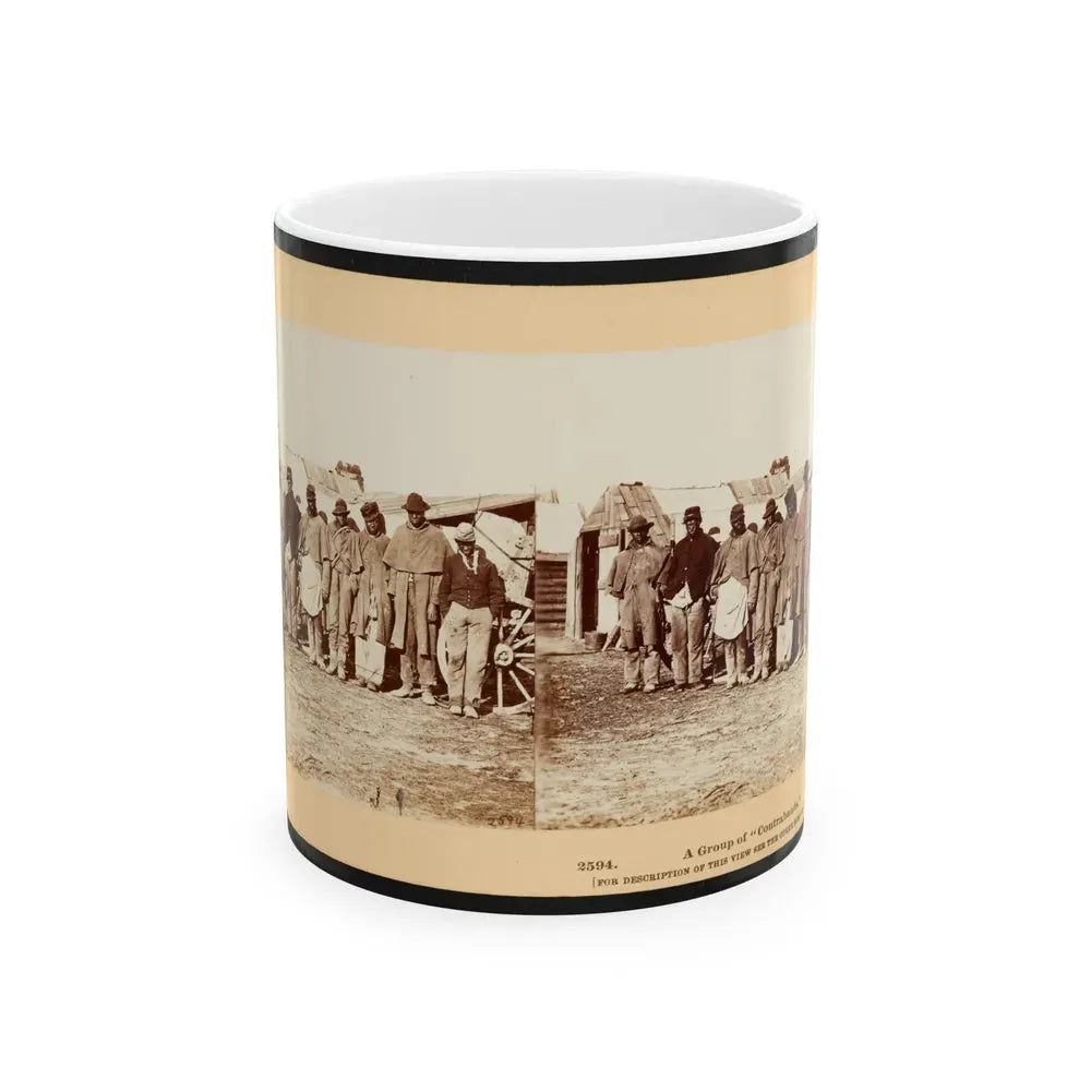 A Group Of Contrabands 001 (U.S. Civil War) White Coffee Mug 11oz - Go Mug Yourself