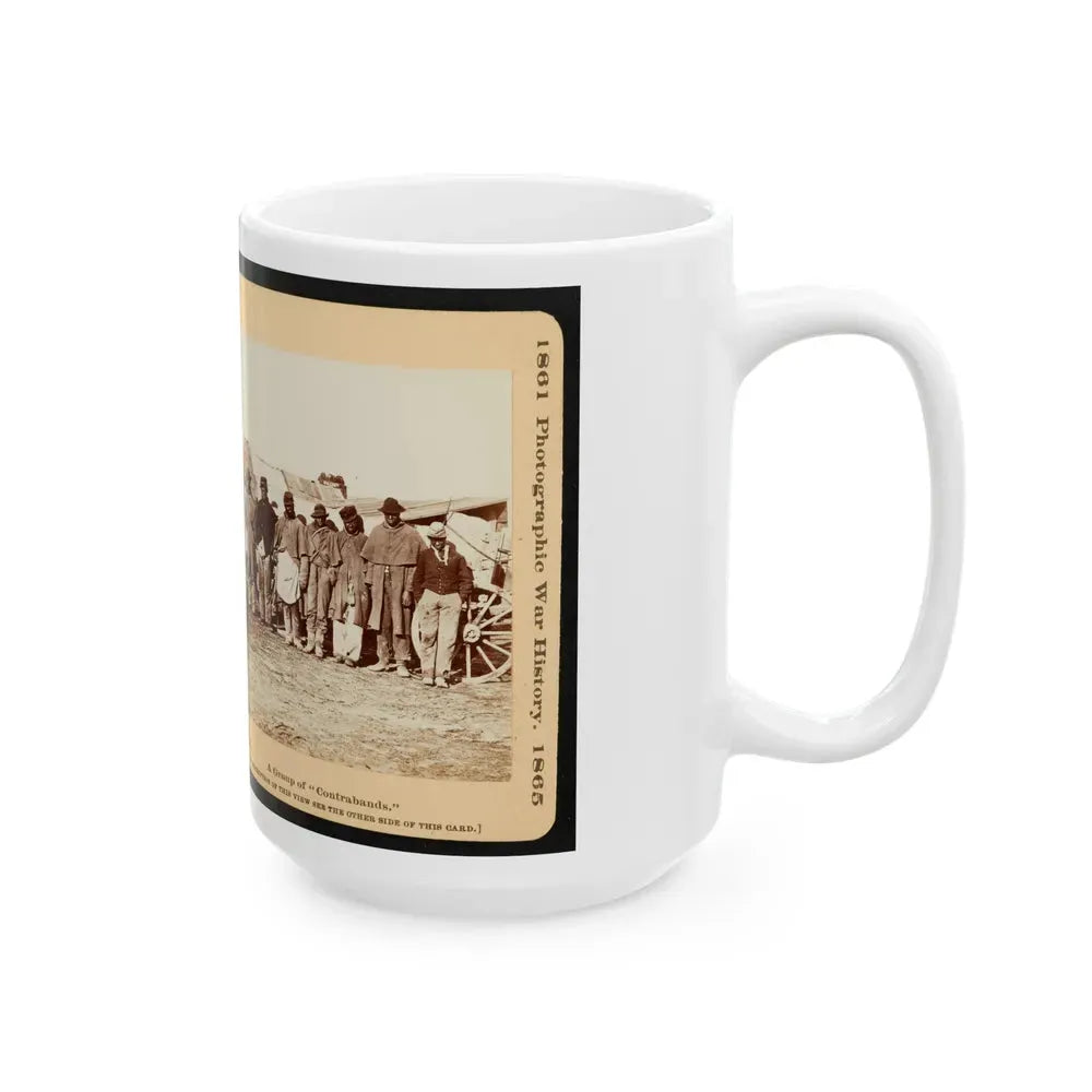 A Group Of Contrabands 001 (U.S. Civil War) White Coffee Mug - Go Mug Yourself