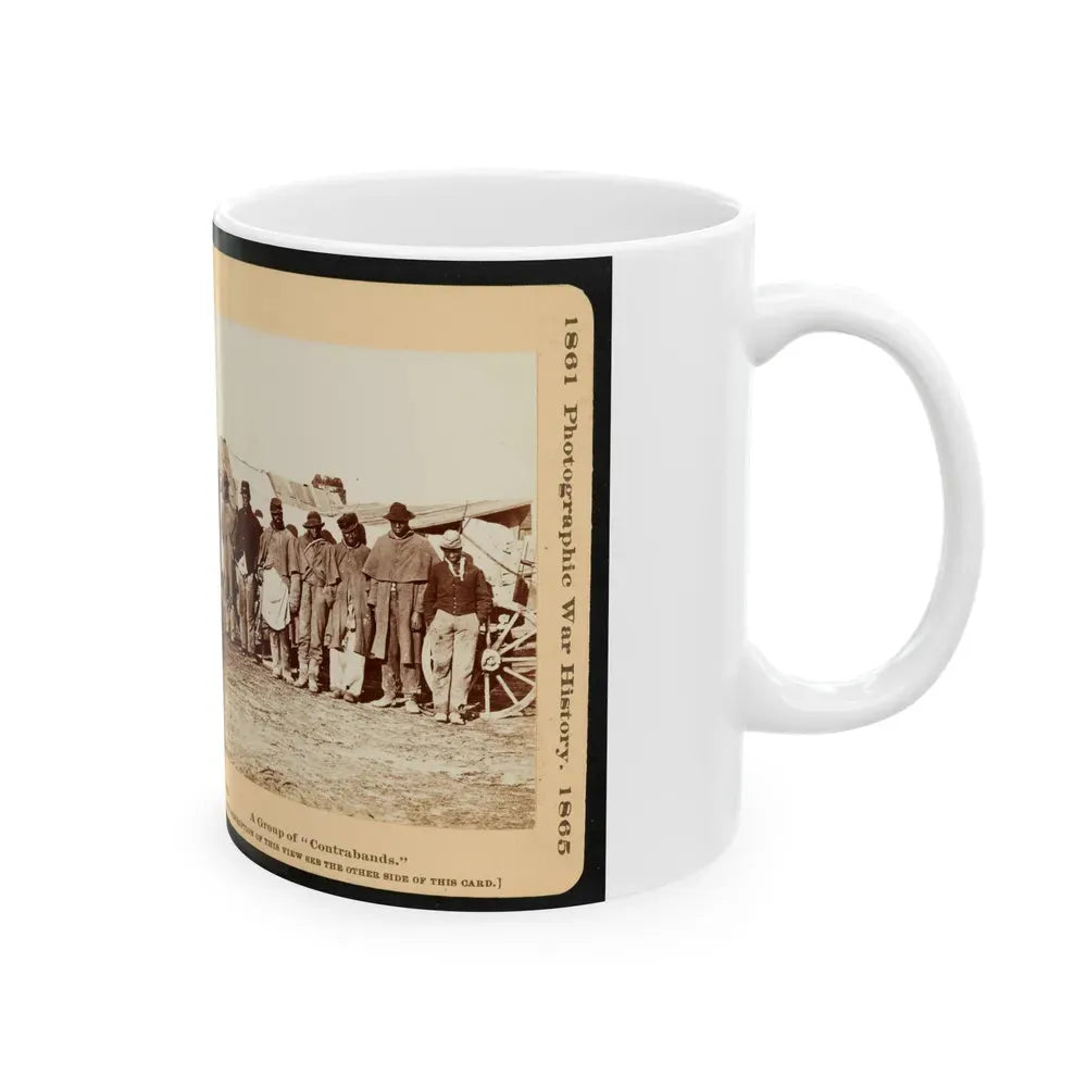 A Group Of Contrabands 001 (U.S. Civil War) White Coffee Mug - Go Mug Yourself