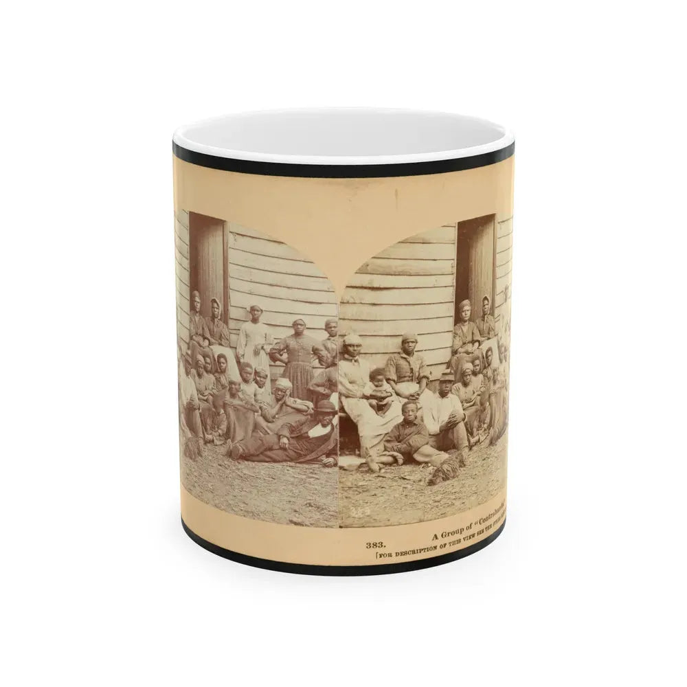 A Group Of Contrabands (U.S. Civil War) White Coffee Mug 11oz - Go Mug Yourself