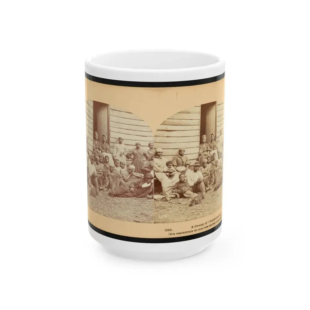 A Group Of Contrabands (U.S. Civil War) White Coffee Mug 15oz - Go Mug Yourself