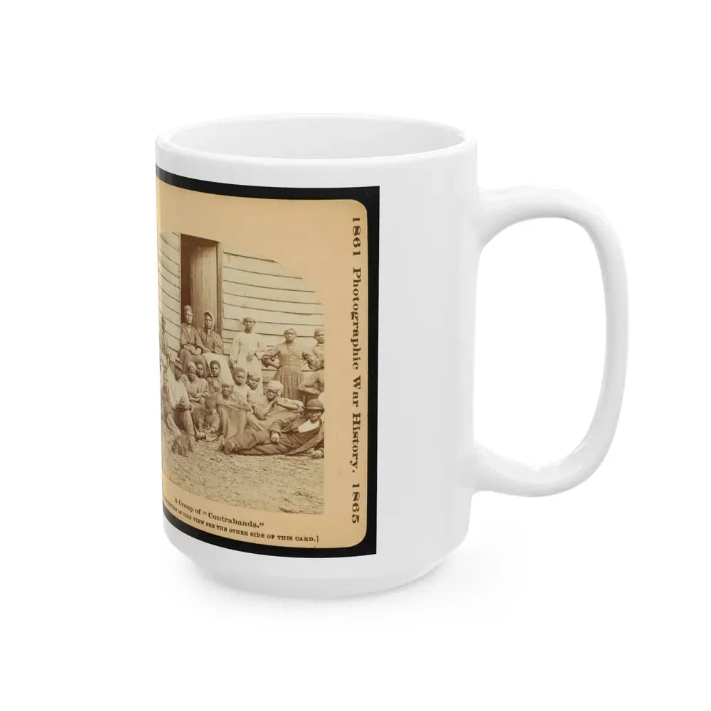 A Group Of Contrabands (U.S. Civil War) White Coffee Mug - Go Mug Yourself