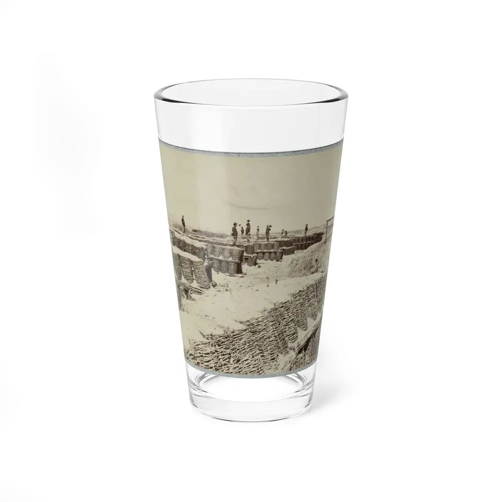 A Group Of Soldiers Stand On Gabions Used As Fortifications Near Petersburg, Virginia (U.S. Civil War) Pint Glass 16oz 16oz - Go Mug Yourself