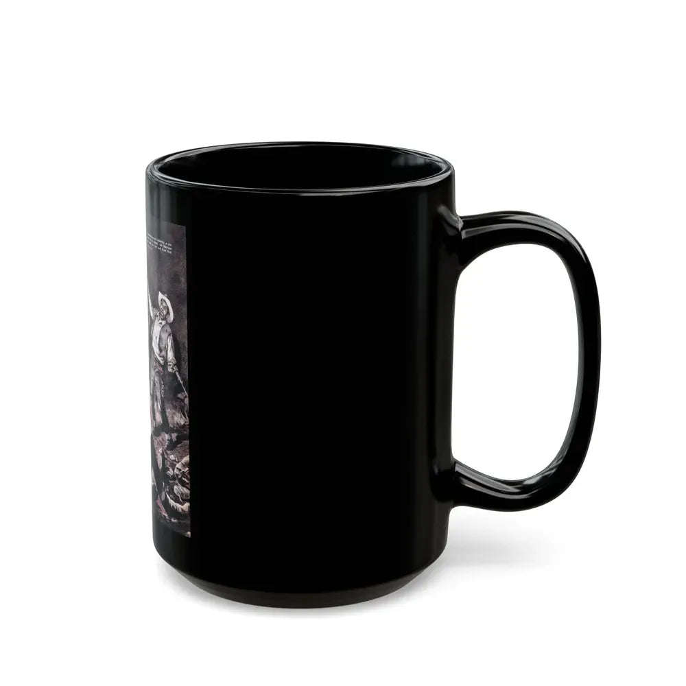 A Gun Came Out Of The Panhandle, For Men Only, March - Black Coffee Mug - Go Mug Yourself