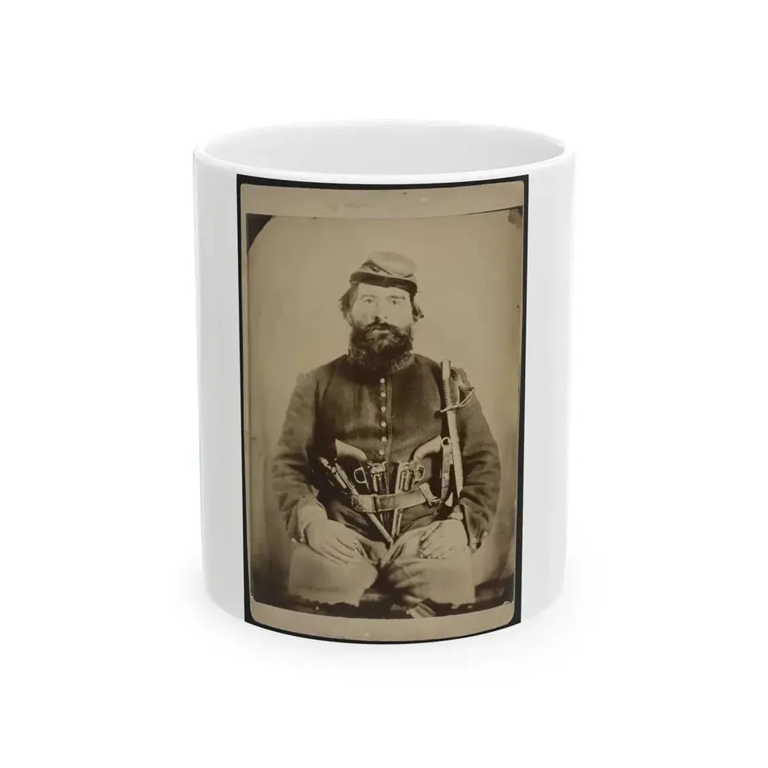 A. J. Blue, Urbana, Rfd #4, Ohio (U.S. Civil War) White Coffee Mug 11oz - Go Mug Yourself