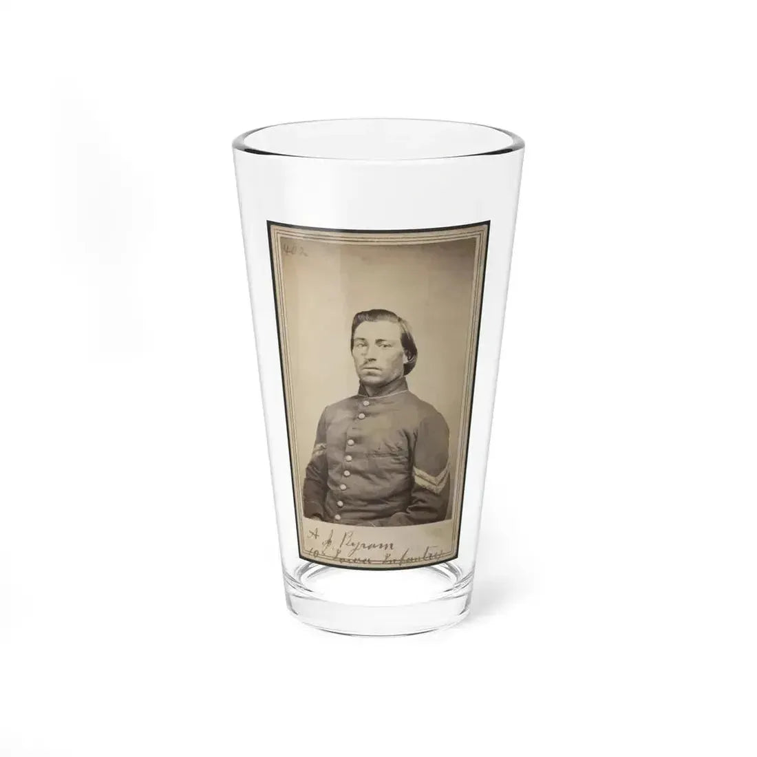 A. J. Byram, 10th Iowa Infantry (U.S. Civil War) Pint Glass 16oz 16oz - Go Mug Yourself