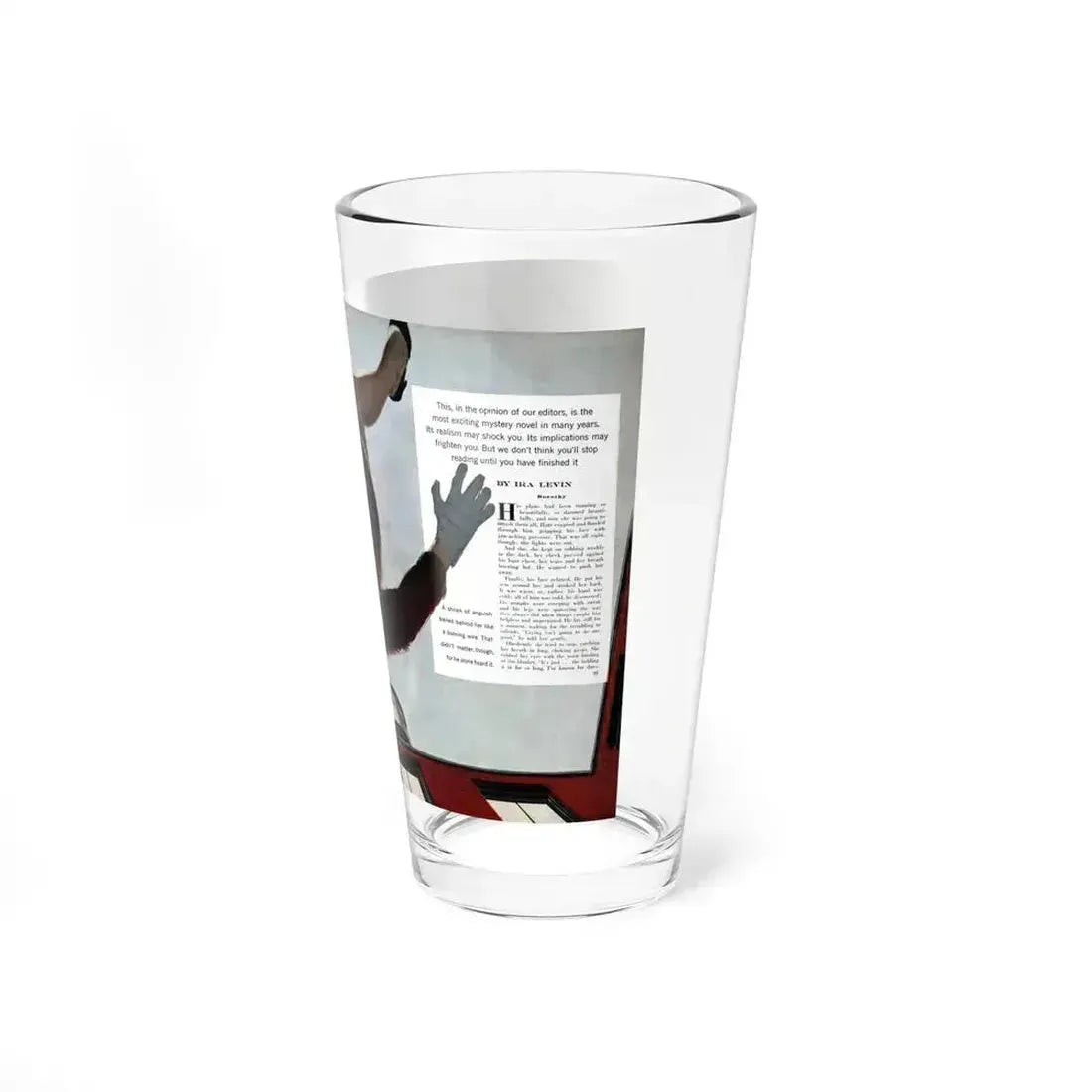 A Kiss Before Dying (1), Cosmoolitan, July 1953 (Magazine Illustration) Pint Glass 16oz - Go Mug Yourself