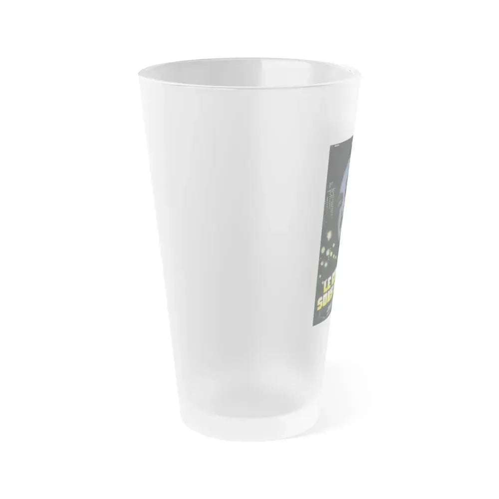 A KNIFE UNDER THE THROAT 1986 Movie Poster - Frosted Pint Glass 16oz - Go Mug Yourself