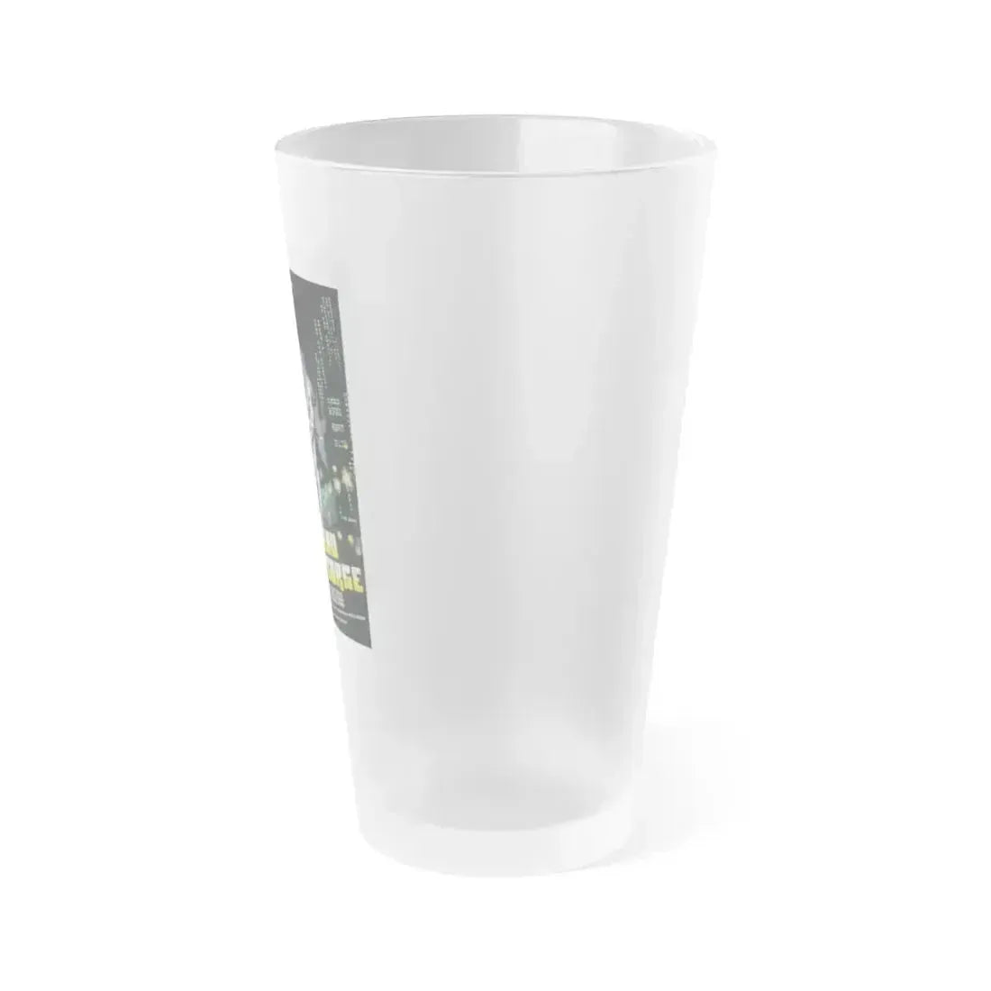 A KNIFE UNDER THE THROAT 1986 Movie Poster - Frosted Pint Glass 16oz - Go Mug Yourself