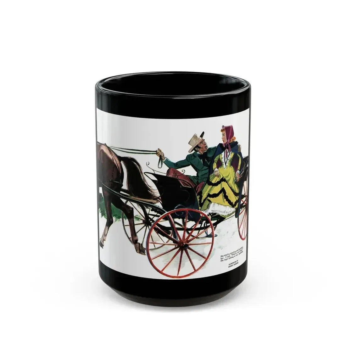 A Lady for Ballarol, Collier's, August 14, 1948 - Black Coffee Mug 15oz - Go Mug Yourself