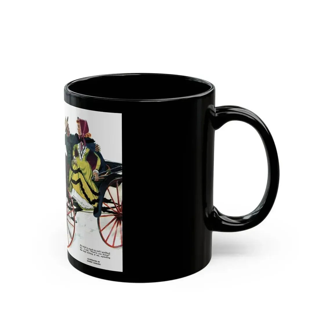 A Lady for Ballarol, Collier's, August 14, 1948 - Black Coffee Mug - Go Mug Yourself